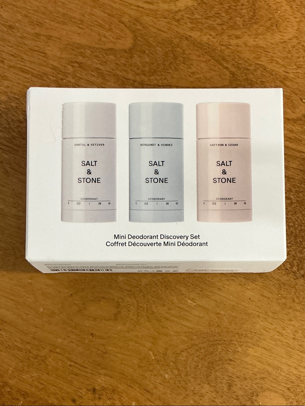 Salt & Stone Mini Deodorant Discovery Set - Brand New in Box
